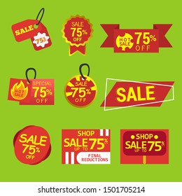 Simple Sale Banner template for marketing flyer