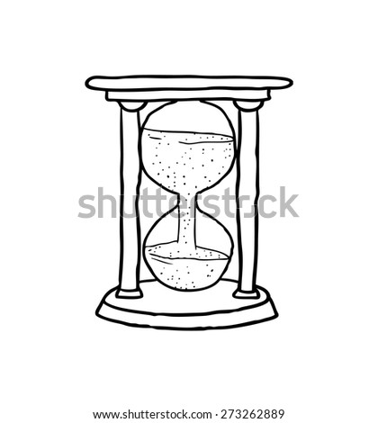 Simple Sand Clock Cartoon Stock Vector (Royalty Free) 273262889