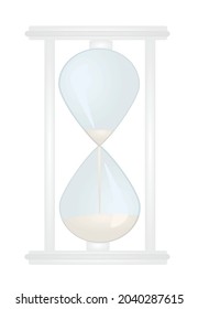 Simple sand clock. vector illustration