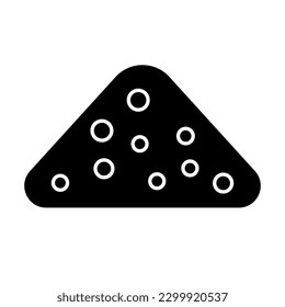 Simple sand silhouette icon. Vector.