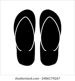 simple sandals vector icon design