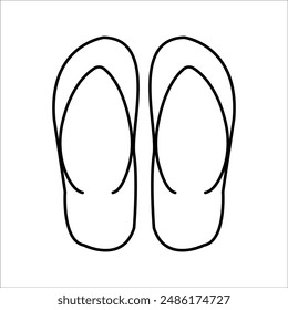 simple sandals vector icon design