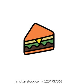 simple sandwich logo design