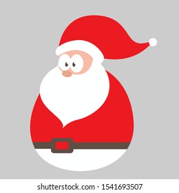 simple santa claus cartoo vector design