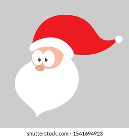 simple santa claus cartoo vector design