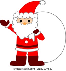 simple santa claus cuerpo completo