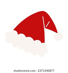 Simple Santa hats, Christmas decorations, vectors