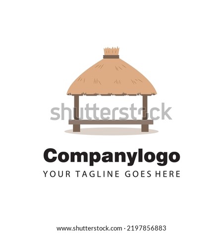 simple saung flat design for logo company