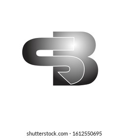 a simple SB latter logo vector design concept