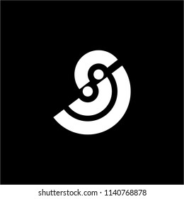 simple SC, SOC, SCC, CCC initials geometric line art company logo 