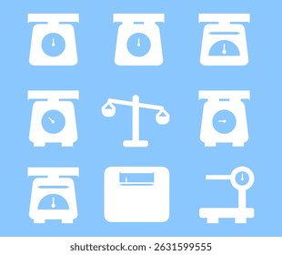 simple scale icon collection design