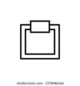 Simple scales line icon. Stroke pictogram. Vector illustration isolated on a white background. Premium quality symbol. Vector sign for mobile app and web sites.