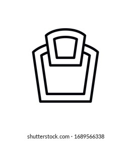 Simple scales line icon. Stroke pictogram. Vector illustration isolated on a white background. Premium quality symbol. Vector sign for mobile app and web sites.