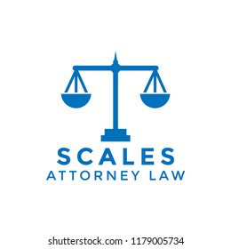 Simple scales logo icon design template vector graphic