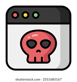 Simple Scam colorful icon. The icon can be used for websites, print templates, presentation templates, illustrations, etc	
