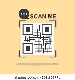 simple scan me icon design