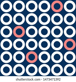 Simple scandinavian modern decorative pattern for the background, tile and textiles. It is assembled from modular parts. Vector. Seamless.