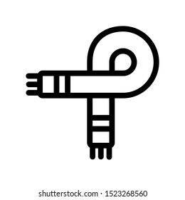 Simple scarf icon vector illustration