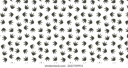 simple scatter seamless pattern with rat footprint. Animal footprint background for textile, wrapping and other