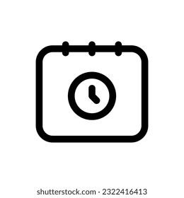 Simple Schedule icon. The icon can be used for websites, print templates, presentation templates, illustrations, etc