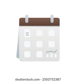 simple schedule icon on isolated background