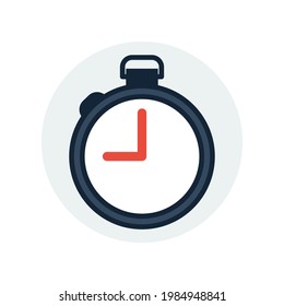 simple school black stopwatch icon