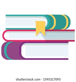 Simple school book vector design