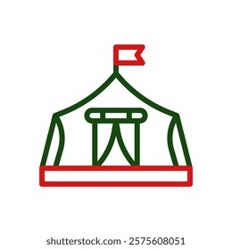 Simple school building icon vector