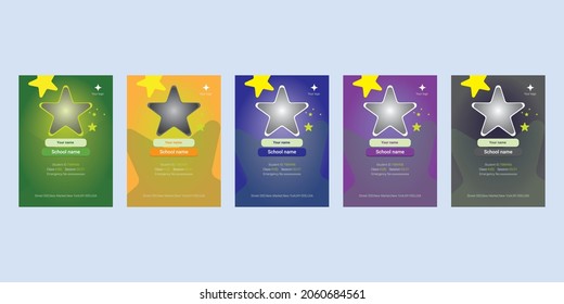 simple  school id card for student