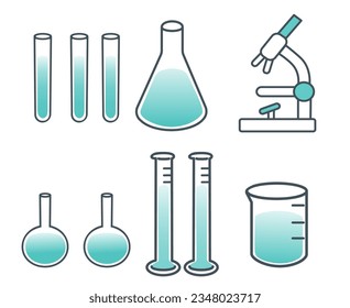 Einfache wissenschaftliche Versuchsausrüstung.