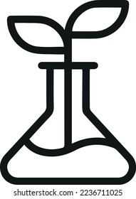 Simple scince line icon. Premium symbol in stroke style. Design of scince icon. Vector illustration.
