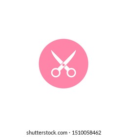 simple scissor icon flat design
