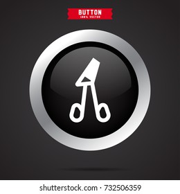 simple scissors icon