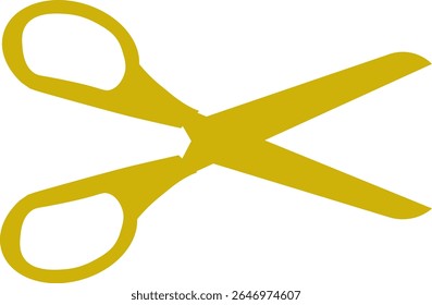 Simple scissors silhouette icon, one color