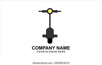 simple scooter logo front view
