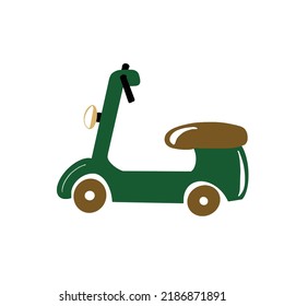 Simple Scooter Vespa Retro Transportation