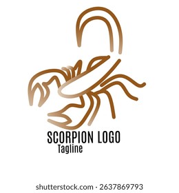 Simple Scorpio logo vector image