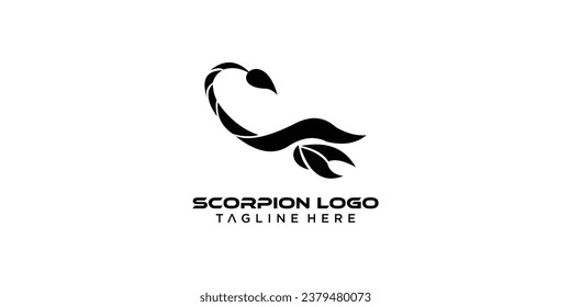 Diseño de logotipo de Scorpion simple con concepto moderno| vector premium