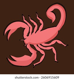 simple scorpion vector design clean and unique latest illustration