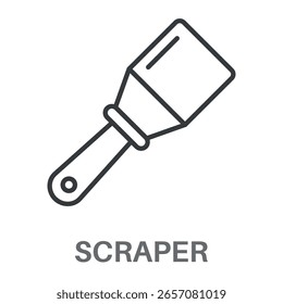 Icono simple del diseño del raspador, Inspiración simple del diseño del estilo para cualquier interfaz y propósito de los logotipos