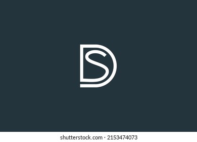 Simple SD Letter Logo Design Vector Template