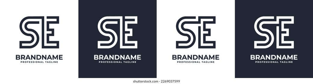 Simple SE Monogram Logo, suitable for any business with SE or ES initial.