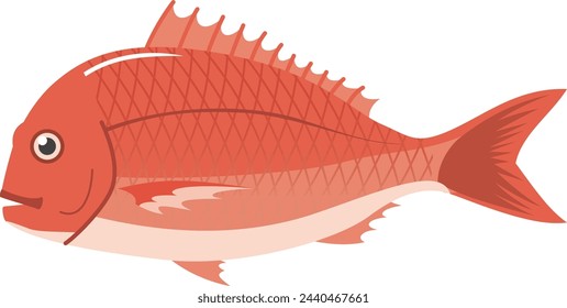 Simple sea bream image illustration