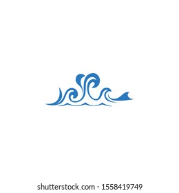 simple sea wave logo designs