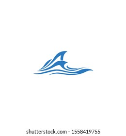 simple sea wave logo designs