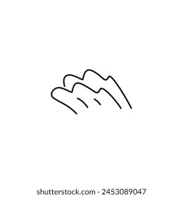 simple sea waves logo symbol vector