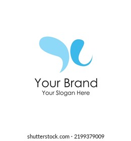 logotipo de olas de mar simple