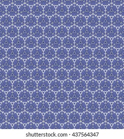 Simple seamless abstract geometrical figure endless knot pattern. Eternal knot designs. Vector illustration. 