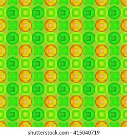 Simple seamless abstract geometrical round background pattern. Vector illustration