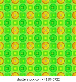 Simple seamless abstract geometrical round background pattern. Vector illustration